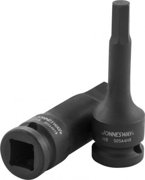 насадка торцевая! ударная шестигранная 1/2DR'', H12, 78 мм\ S05A4H12 JONNESWAY