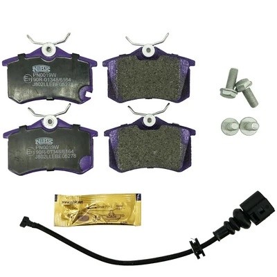Колодки тормозные VW AUDI SEAT SKODA задние (4шт.) NIBK PN0019W NIBK