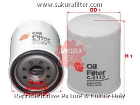 Фильтр масляный TOYOTA Corolla (02-) SAKURA C1113 SAKURA
