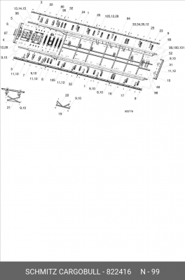 Винт с полуподтайной головкой Schmitz 822416 SCHMITZ CARGOBULL