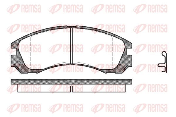 354 22 765FDB=572370B !колодки дисковые п.\ Mitsubishi Space Wagon 2.4GDi 98>/Ge 0354.22 REMSA