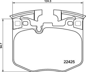 Колодки тормозные BMW 3 (G20) передние (4шт.) BREMBO P06099 BREMBO