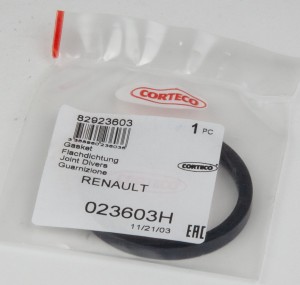 Прокладка RENAULT Clio (90-) (1.2/1.4/1.6/2.0),Logan (04-) (1.4/1.6) термостата  023603H CORTECO