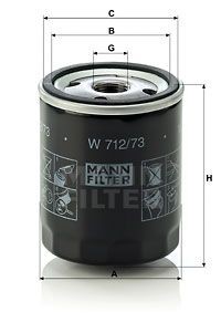 FORD FOCUS I/II/III W71273 MANN FILTER