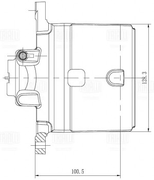 Суппорт торм. Mazda 6 (07-) перед лев. d=57мм (CF 012116) CF012116 TRIALLI