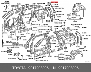 ГАЙКА 90179-08096 TOYOTA