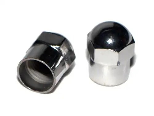 Колпачок на ниппель колеса пластмассовый хром DOLLEX 100KV03PX DOLLEX