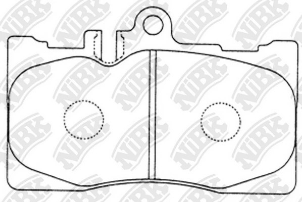 Колодки тормозные LEXUS GS430 (00-05),LS430 (00-),SC430 (01-) передние (4шт.) NI PN1455 NIBK