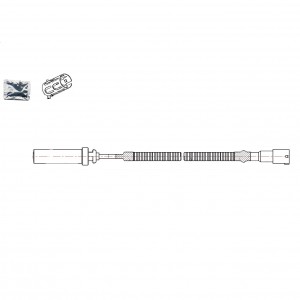 Датчик ABS для а/м DongFeng GX (22-) задний прямой 1000мм (VS-ABS 2804) VSABS2804 START VOLT