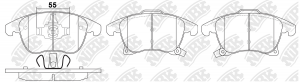 Колодки тормозные FORD S-Max,Galaxy LAND ROVER Freelander передние (4шт.) NIBK PN0668 NIBK