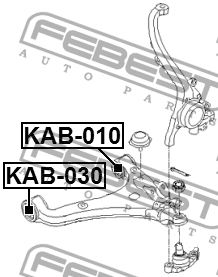Сайленблок KAB-030 KAB-030 FEBEST