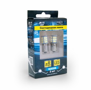к-т ламп! светодиодных S105A T15, белый (BA15S) 39SMD 2835 10-30V 1 contact блис A78505S AVS