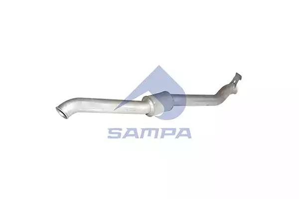 Труба глушителя конечная 4-SERIE/1235758--/4385404--/9028647-- ø130/ø101,6/ø101, 041222 SAMPA
