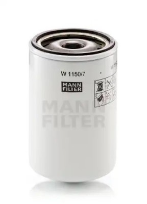 фильтр масляный W 1150-7 MANN FILTER