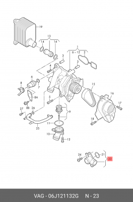 SKODA OCTAVIA (A5 1Z-) (2009>) 06J 121 132 G VAG