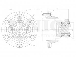 Ступица передняя (с ABS) HUB-20200 UNIO