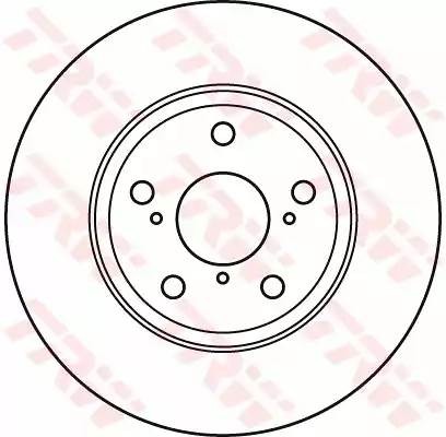 Диск тормозной передний TOYOTA AVENSIS T27 DF4939S DF4939S TRW