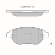 Колодки тормозные дисковые Avantech передние (противоскрипная пластина в компл.) AV043 AVANTECH