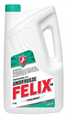 Антифриз готовый гибридный зеленый Prolonger -40 G11 5л 430206031 FELIX