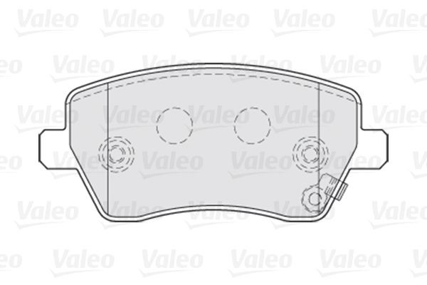 Колодки торм. пер. 301641 VALEO PHC