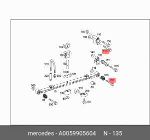 SPRINTER (1995-2006) A 005 990 56 04 MERCEDES BENZ