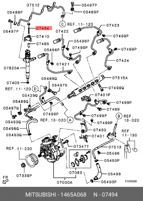 БОЛТ 1465A068 1465A068 MITSUBISHI
