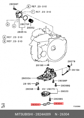 Магнит MITSUBISHI ASX (10-),Lancer (07-),Outlander (07-) поддона АКПП OE 2824A009 MITSUBISHI