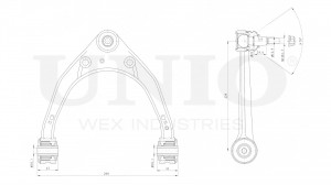 Рычаг подвески поперечный передний верхний SSP-40071 UNIO