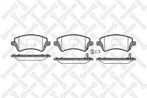колодки диск. п.! с антискр. пл.\Geely, Toyota Corolla 1.4/1.6 WTi/2.0D4-D 02> д 833-012B-SX STELLOX