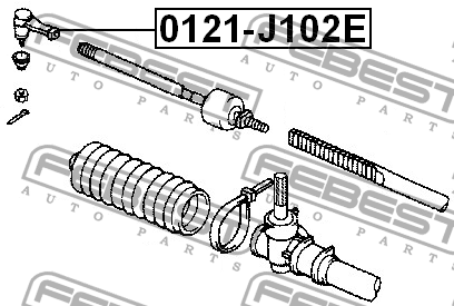 Наконечник рулевой 0121-J102E FEBEST