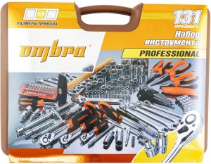 набор инструментов! 131пр. универсальный 1/4', 3/8', 1/2'\ OMT131S OMBRA