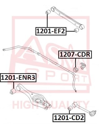 САЙЛЕНТБЛОК HYUNDAI/KIA 1201EF2 1201-EF2 ASVA