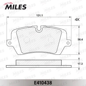 Колодки тормозные задние (Смесь Low-Metallic) LAND ROVER RANGE ROVER IV 12-/SPOR E410438 MILES