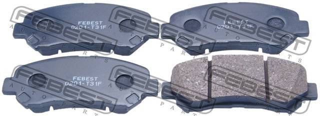 Колодки тормозные дисковые 0201-T31F 0201-T31F FEBEST