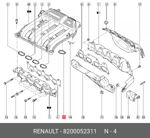 RENAULT LAGUNA (1999-2001) 8200052311 RENAULT