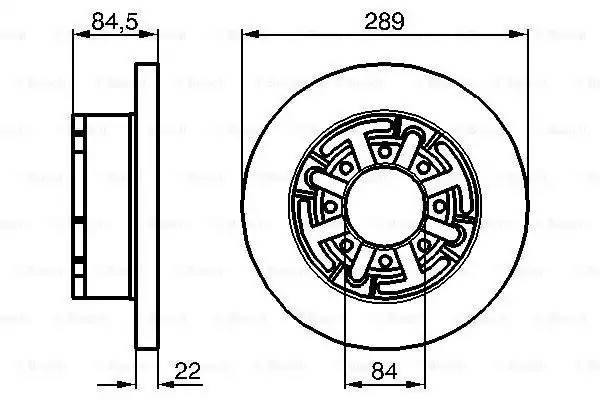 0 986 478 886 диск торм. зад. !\ Iveco Daily 35-8/10/45-10/12 99> 0 986 478 886 BOSCH
