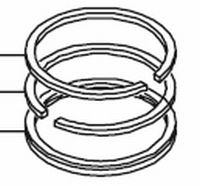 Кольца поршневые CHEVROLET Aveo OE 96611457 GENERAL MOTORS