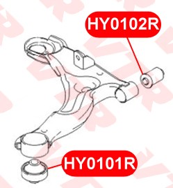 Сайлентблок нижнего рычага передней подвески, передний HY0102R HY0102R VTR