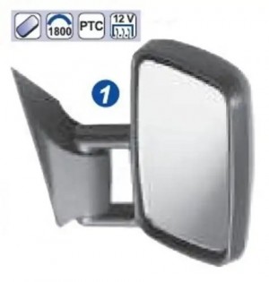Элемент зеркальный MERCEDES Sprinter (901) VW Crafter левый электрическое (с под 153491371H MEKRA