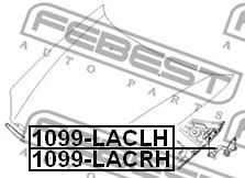CHEVROLET LACETTI (2004>) 1099-LACRH FEBEST