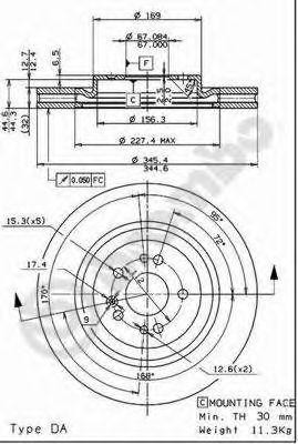 Диск тормозной 09.7606.11 09.7606.11 BREMBO