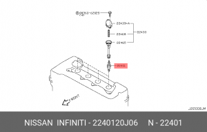 СВЕЧА ЗАЖИГАНИЯ 22401-20J06 2240120J06 NISSAN