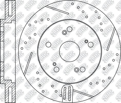 Диск тормозной Performance HONDA ACCORD 2008 RN1406DSET RN1406DSET NIBK