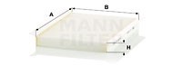 Фильтр воздушный салона HYUNDAI i30,Elantra (07-) KIA Ceed (06-) MANN CU2532 MANN FILTER