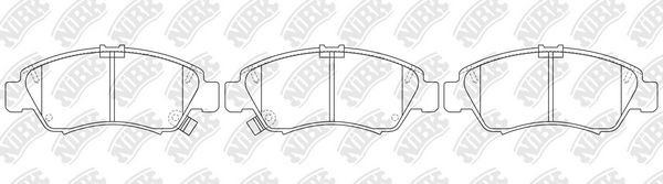 Колодки передние (HONDA CIVIC 1.3-1.6 91-01/JAZZ 1.2/1.4 02-) PN8265 PN8265 NIBK