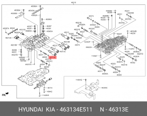 Клапан электромагнитный HYUNDAI Equus (08-),Genesis (07-) KIA Mohave (07-) АКПП  463134E511 HYUNDAI KIA