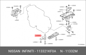 BRACKET-ENGINE 11332-1KF0A NISSAN