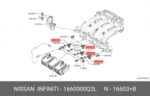 ФОРСУНКА ТОПЛИВНАЯ 16600-00Q2L NISSAN