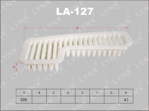 фильтр воздушный!\ Toyota RAV4 1.8 16V/Lexus IS200 2.0 99> LA-127 LYNXAUTO