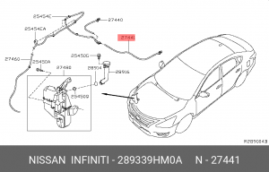 форсунка омывателя стекла!\ Nissan 28933-9HM0A NISSAN